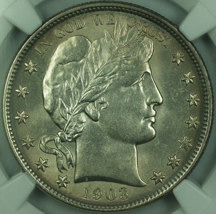 1903 Barber Silver Half Dollar 50c, NGC UNC Details, Very Choice BU