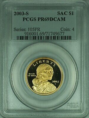 2003-S Sacagawea $1 Dollar Coin PCGS PR69DCAM