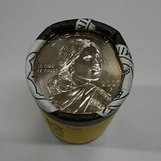 2007-P *Unopened* BU Roll OBW of 25 Sacagawea Native American $1 Dollar Coins