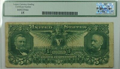 Series 1896 $5 Silver Certificate Educational Note Fr 270 Legacy Fine-15