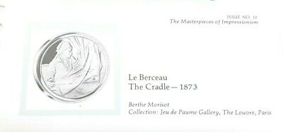Masterpieces of Impressionism Gold Plated .925 Silver PR Medal - The Cradle