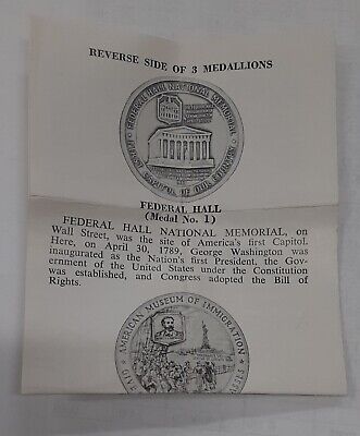 1965 Federal Hall National Memorial Bronze Medal in Original Box by MACo