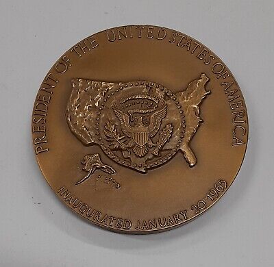 Lyndon B. Johnson HR Bronze 1965 Inaugural Medal By MACO - UNC in Box