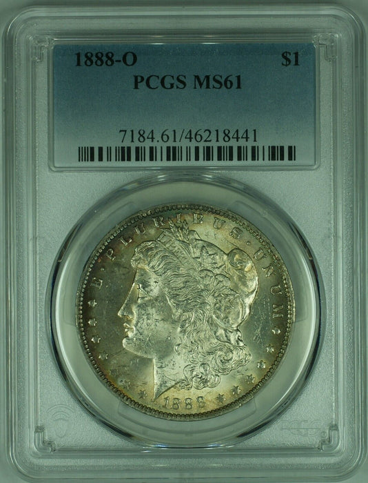 1888-O Morgan Silver Dollar PCGS MS-61 W/Toning (25A)