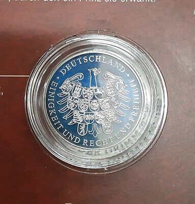 Germany Bros. Grimm Complete Set of 10 Silver Commem Medals in Original Folder