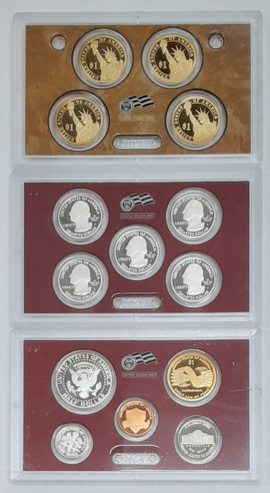 2010 U.S. Mint 14 Coin Silver Proof Set NO BOX NO COA
