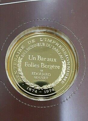 Centennial of Impressionism Set - 30 Gold Plated .925 Silver PL Medals