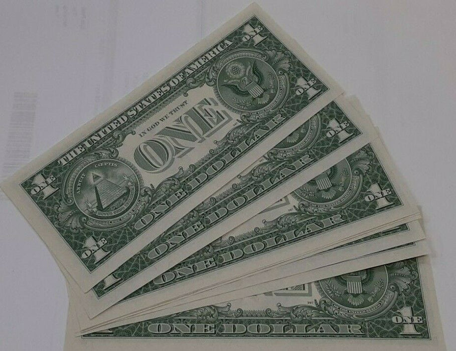 Lot of 9 1957-B $1 Silver Certificates-Consecutive S/Ns Crisp UNC - See photos.
