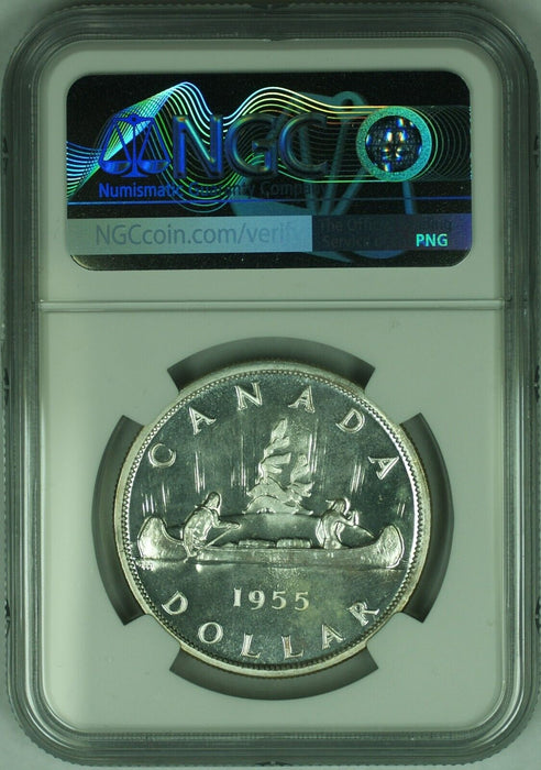1955 Canada One Dollar Coin NGC PL-64