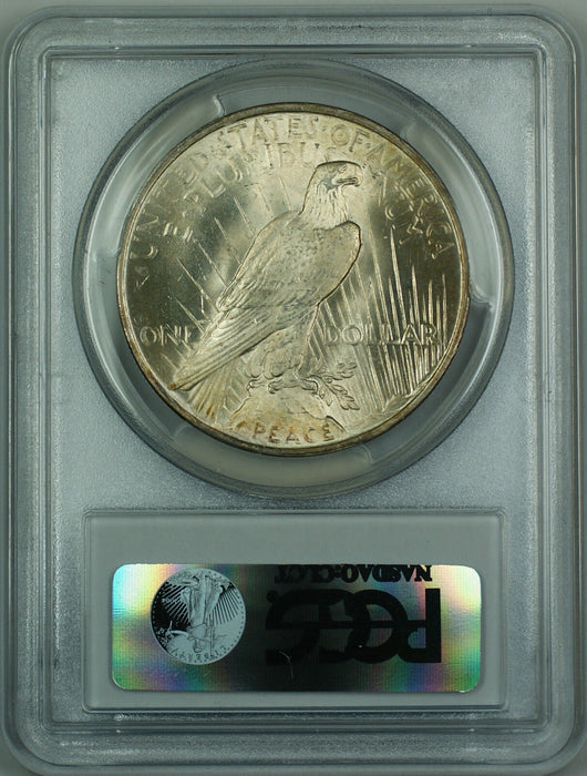 1922 Peace Silver Dollar $1 PCGS MS-64 Lightly Toned BW