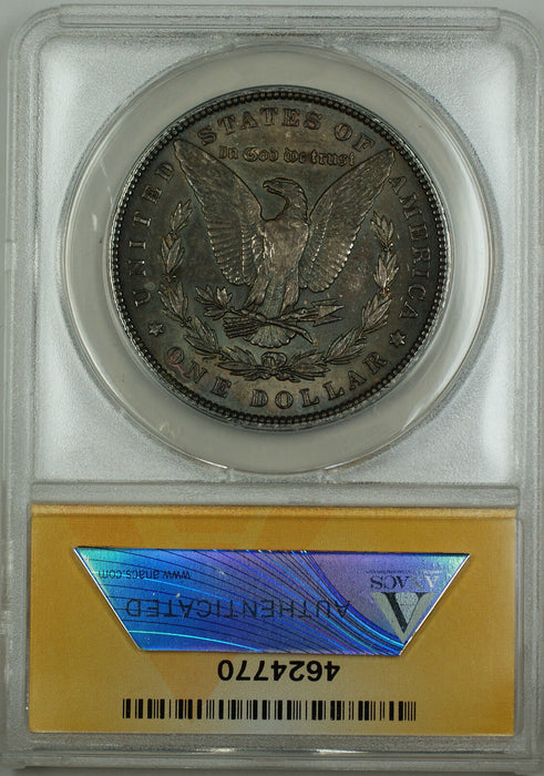 1887 Morgan Silver Dollar $1 Coin ANACS MS-60 Details Toned Dark