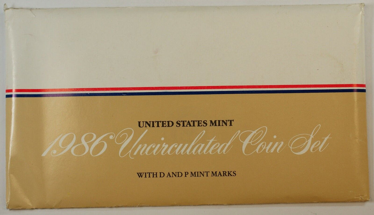 1986 P&D United States Mint Set with Envelope