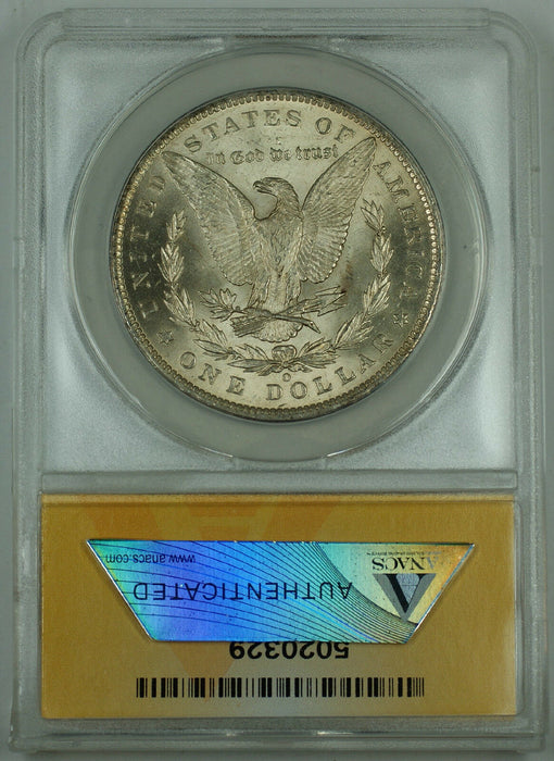 1885-O Morgan Silver Dollar, ANACS MS-60, (Better Coin, Choice)