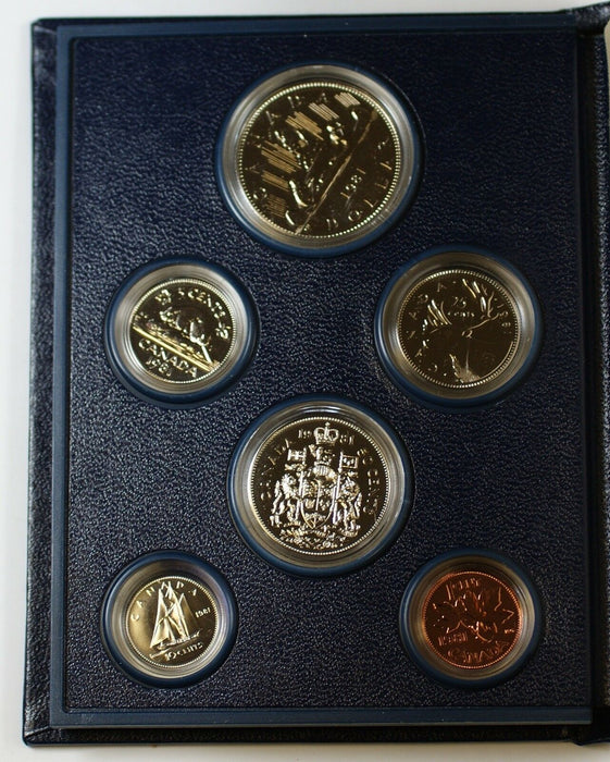 1981 Canada Proof-like Set, Gem Coins, With Sleeve, Cases