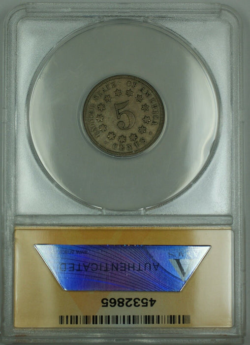1868 Shield Nickel 5c Coin ANACS VF-30