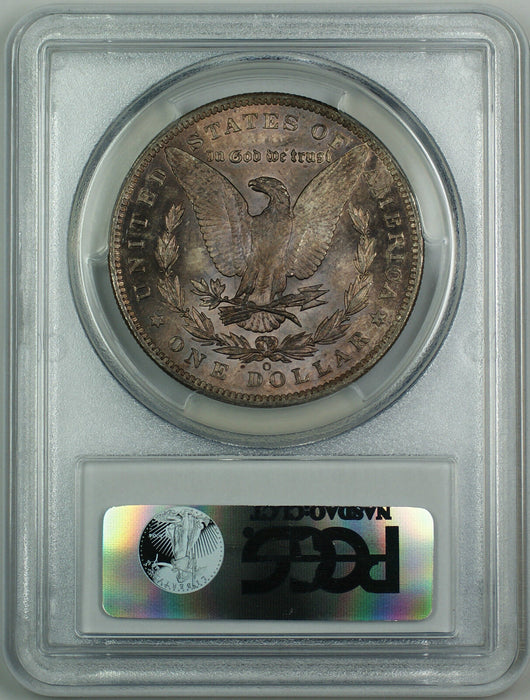 1885-O Morgan Silver Dollar $1 PCGS MS-63 Toned Plum JS