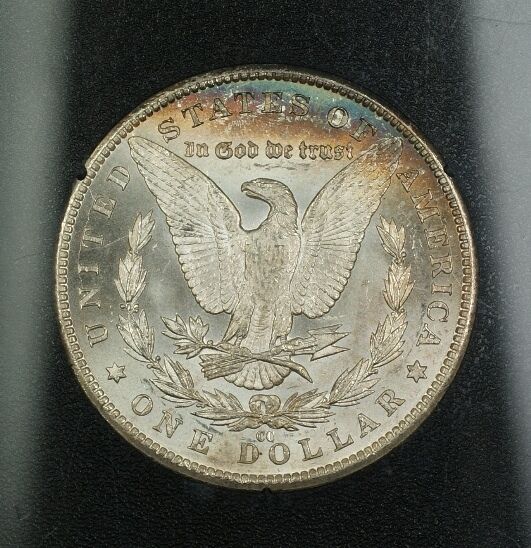 1883-CC GSA Morgan Silver Dollar $1 NGC MS-65 *Reverse Toned* w/ Box & COA