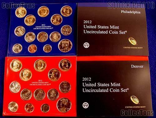 2012 Complete P&D United States Mint Set Sealed in Original Government Packaging