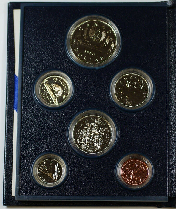 1983 Canada Proof Set, Gem Coins, With Sleeve, COA