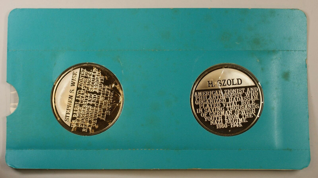 Henrietta Szold & Stephen Wise 1oz Silver Medal-History of the Jewish People-45
