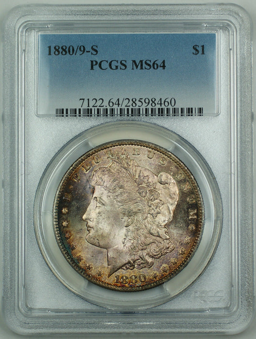 1880/9-S Morgan Silver Dollar $1 PCGS MS-64 *Nicely Toned* JS