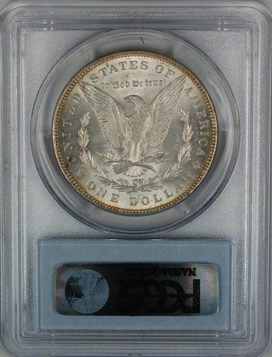 1889 Morgan Silver Dollar, PCGS MS-63, Beautifully Toned, DGH