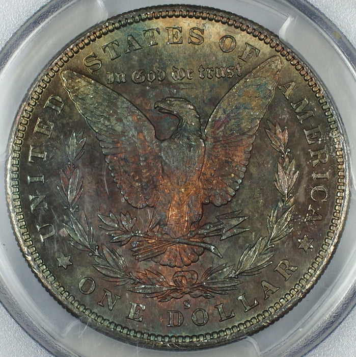 1879-S Morgan Silver Dollar $1 Coin PCGS MS-64 *Toned* Near Gem