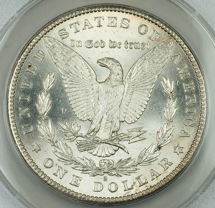 1890-S Morgan Silver Dollar $1, ANACS MS-60 Details Scratched (Better Coin)