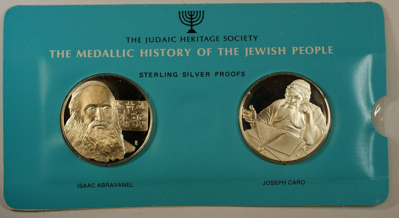 Isaac Abravanel & Joseph Caro 1oz Silver Medal-History of the Jewish People-33