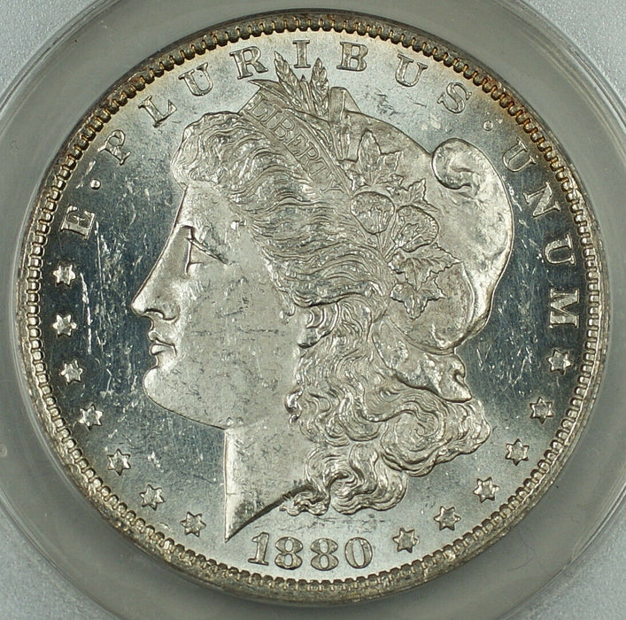 1880-O Morgan Silver Dollar $1, ANACS MS-60 Details Cleaned, SPL Very Attractive