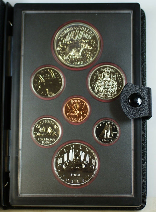 1980 Canada Specimen Set 7 Beautiful GEM Coins In Presentation Case W/ the COA