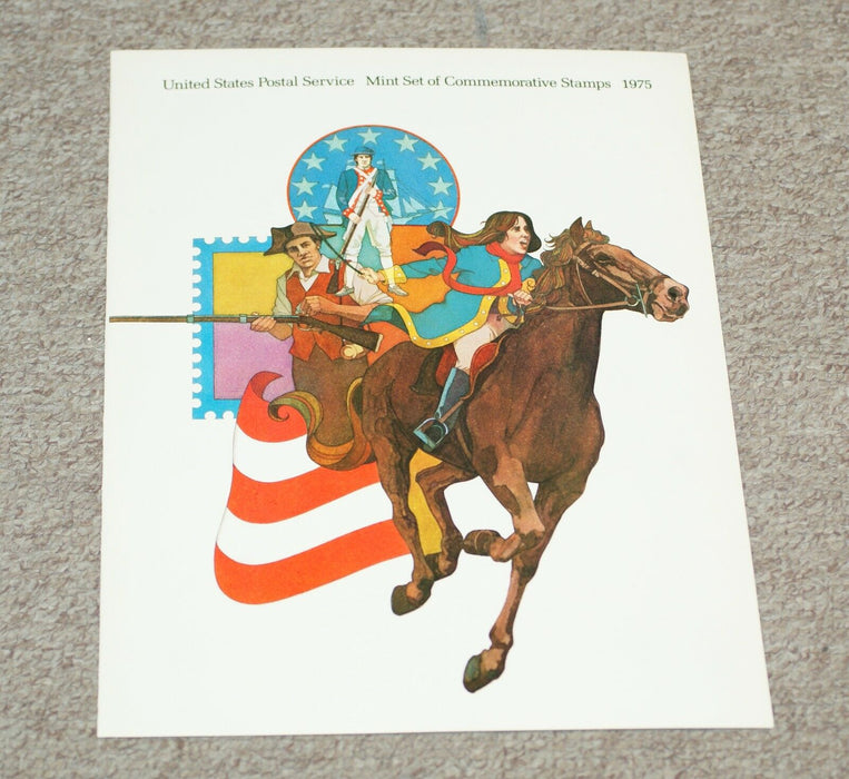 1975 U.S.P.S. Mint Set Unmounted, Mint Condition with Original Envelope.