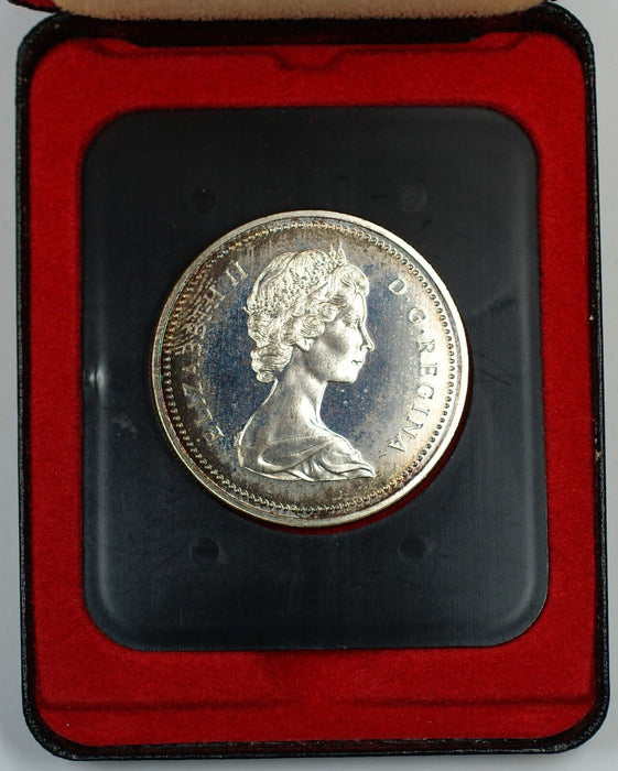 1972 Canada Silver Proof-Like One Dollar Coin *Toned* In Presentation Case