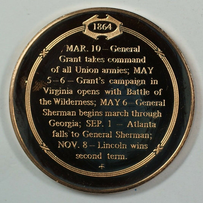 History of the U.S. Sherman's March Brings War's Destruction (1864) Proof Medal