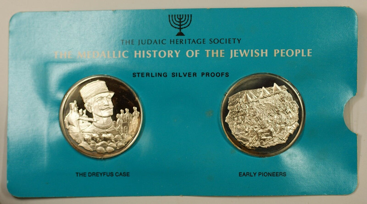 Early Pioneers 1oz Silver Medals-History of Jewish People-ONLY #20; No Dreyfus