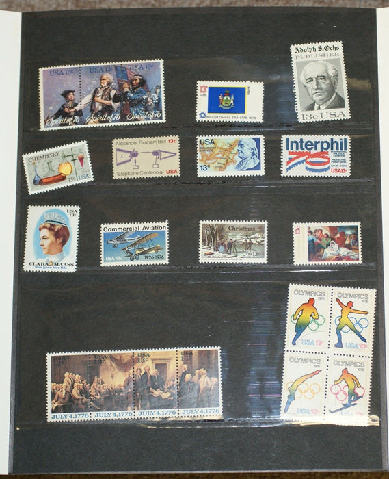 1976 U.S.P.S. Mint Set Unmounted, Mint Condition with Original Envelope.
