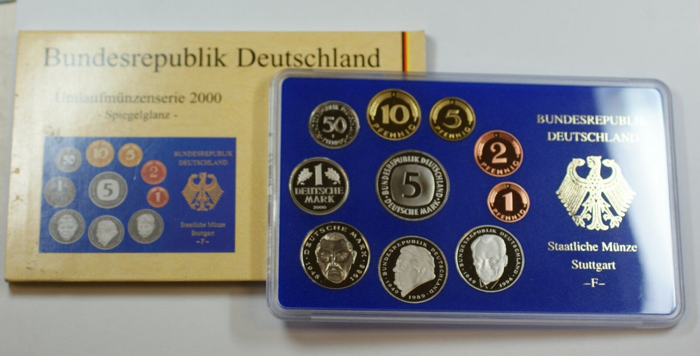 2000 Germany 10 Coin Proof Set- A- In Original Mint Packaging