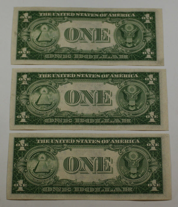 (3) 1935 C $1 Silver Certificate Consecutive Notes- A23