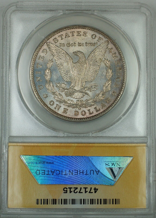 1900-O Silver Morgan Dollar Coin, ANACS MS-64 VAM-15 Double Stars, Toned, JT