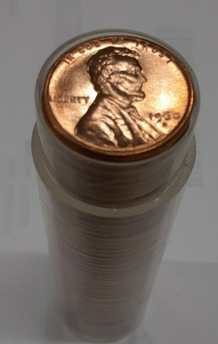 1960-D United States Roll Of Lincoln Pennies *Small Date* 50 Coins Total