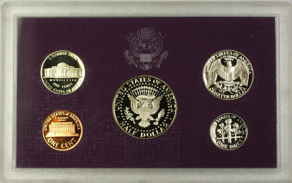 1990-S US Mint 5 Coin Proof Set in Plastic--NO Box