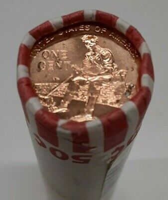 2009-D 2nd Rev "Formative Years" BU Lincoln Cent Roll - 50 Coins in OBW/Tubes