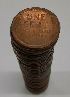 1936-D Lincoln Cent Roll BU 50 Coins Total in Tube