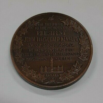 John Fitzgerald Kennedy Canada Tribute (40mm) Bronze Medal
