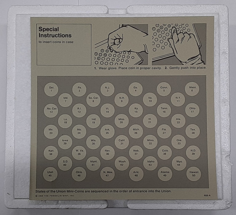 Franklin Mint - States of the Union Sterling Silver Mini Coin Set (50 Pcs.)