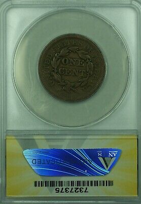 1851 Braided Hair Large Cent ANACS F-12 (43)