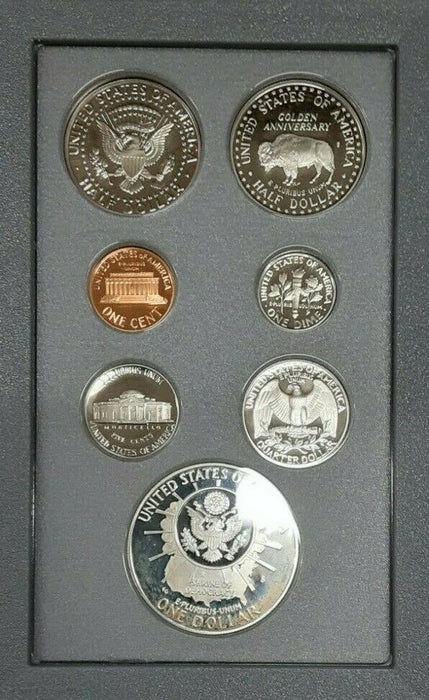 1991-S Prestige Set 7 Gem Proof Coins Mt. Rushmore Silver $1 in US Mint OGP