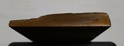 1937 Vintage St. Gaudens 1 3/4 X 2 1/2 Inch Bronze Medal by Medallic Art Co.