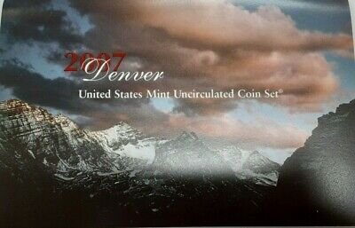 2007 P&D United States 28 Coin BU Mint Set as Issued In OGP & COA