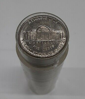 1962-D Jefferson Nickel BU Roll - 40 Coins in Tube/OBW